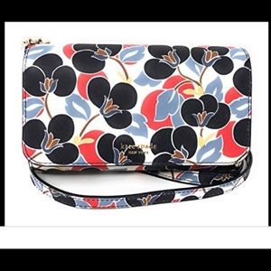 kate spade small flap floral crossbody purse